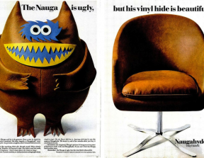 Naugahyde - "The Nauga Is Ugly"<br />photo credit: vintage-ads.livejournal.com